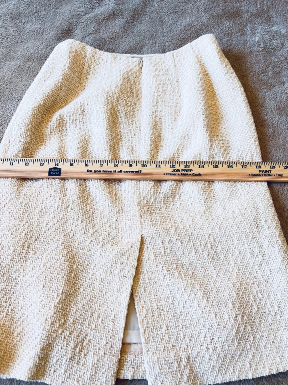 Talbots Cream Blazer Black Piping Trim Suit 8 Blazer Pencil Skirt Tween Jacket - Picture 7 of 15